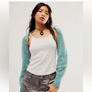 NWT Free People Prima Donna Knit Bolero One Size